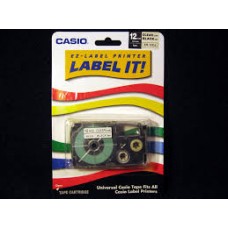 Casio 12 mm Fluorescent Label Printer Tape