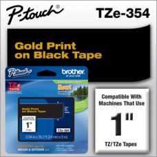 24mmx8mtrs TZe 354 gold on black brother label
