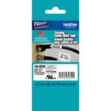 Brother Tze-FX241 Flexible Id laminated label 18mmx8mtrs Black on white